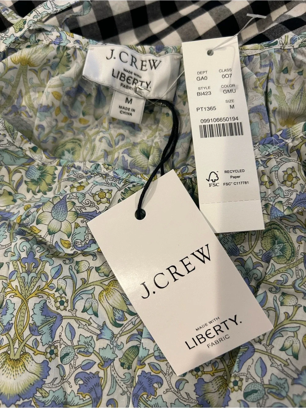 J. Crew Green Multi Floral Tie-Shoulder Crop Camisole